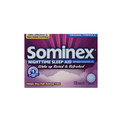 Sominex Night time Sleep Aid - 72 Tablets (Pack of 3)